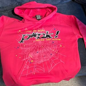 Bold Pink Graphic Hoodie